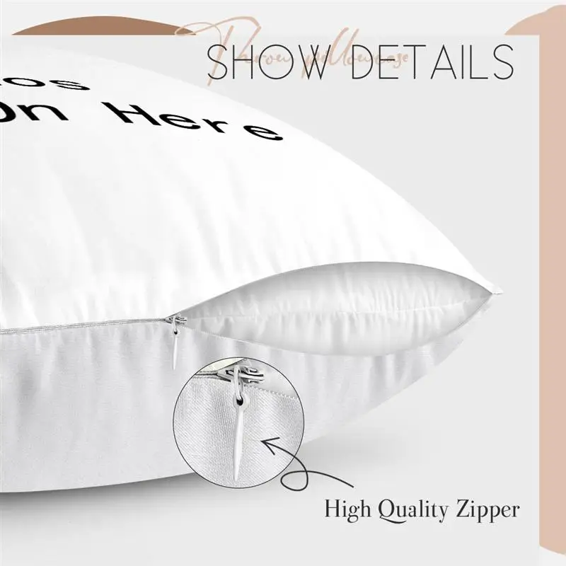 كيس وسادة مخصص شخصية مريحة المخدة مطبوعة التصميم الخاص بك شعار صورة النص وسائد ديكور المنزل الهدايا المنزلية