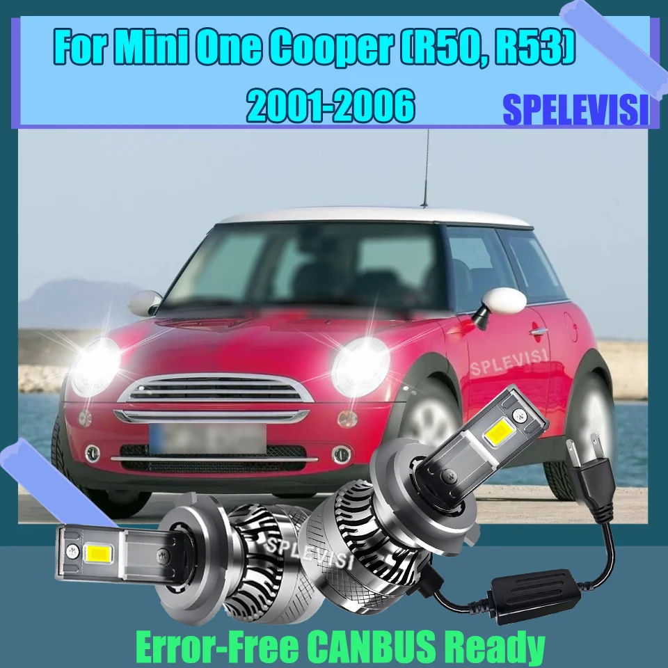 

477 H7 led Car Headlight IP68 6000K Advanced Cooling System Bulb For Mini One Cooper (R50, R53) 2001 2002 2003 2004 2005 2006