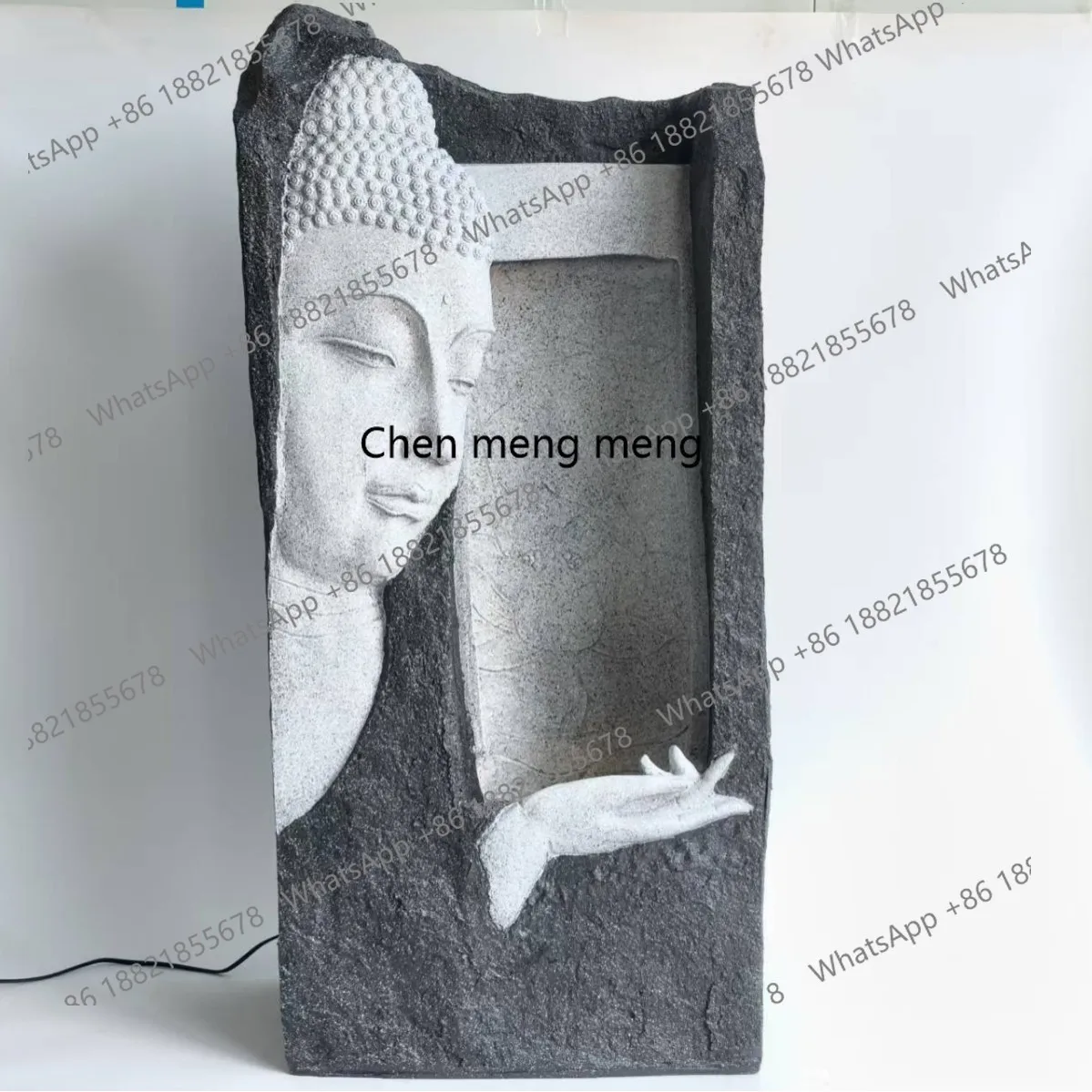 Creative flowing water ornament Amitabha Buddha statue ornament Buddha decoration landscaping fountain decoration