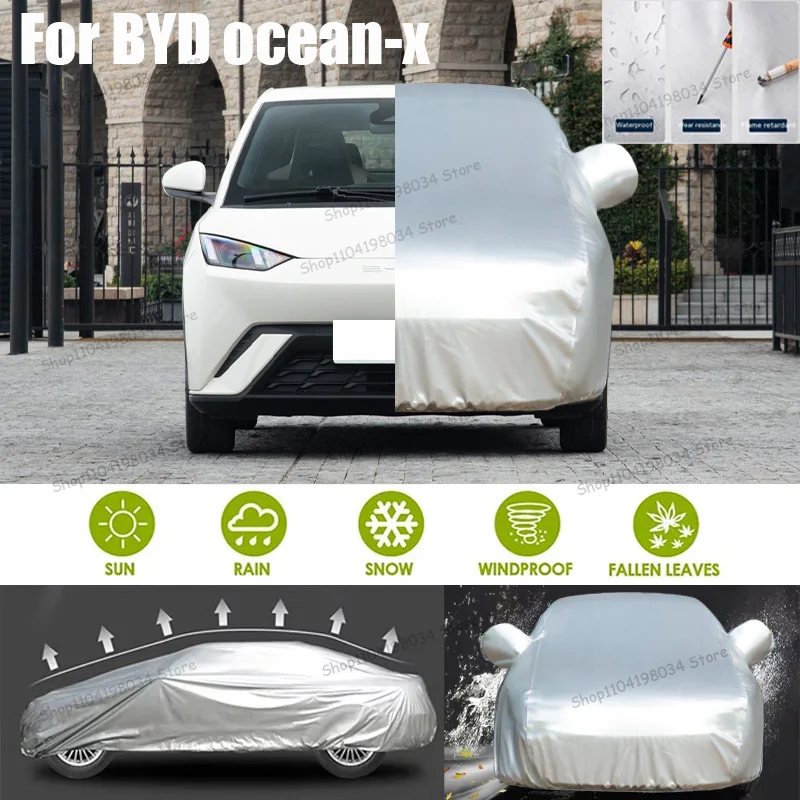 

For BYD ocean-x Auto parts Anti snow Anti dust Sunscreen Anti-uv Anti peeling paint And Anti Rainwater 210t car cover Car cover