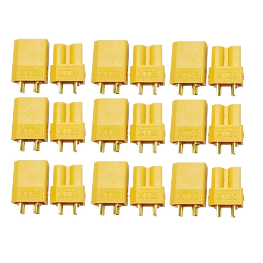 5pair/lot XT30 XT 30 Bullet Connectors Plug For RC Quadcopter FPV Racing Drone Lipo Battery Quadcopter Car Boat DIY Accessories