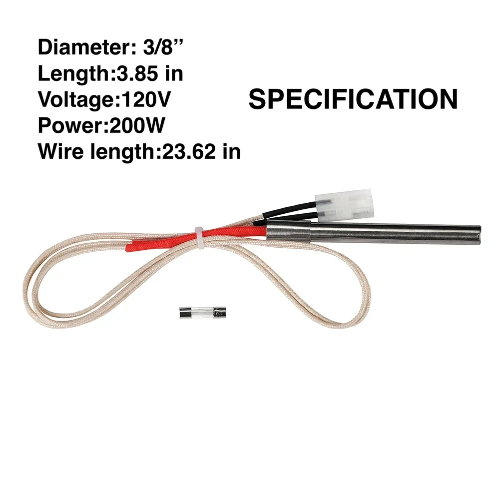 

Replacement Hot Rod Ignitor for Traeger Wood Pellet Grills Keep the Fire Alive Suitable for Traeger Models Easy Installation