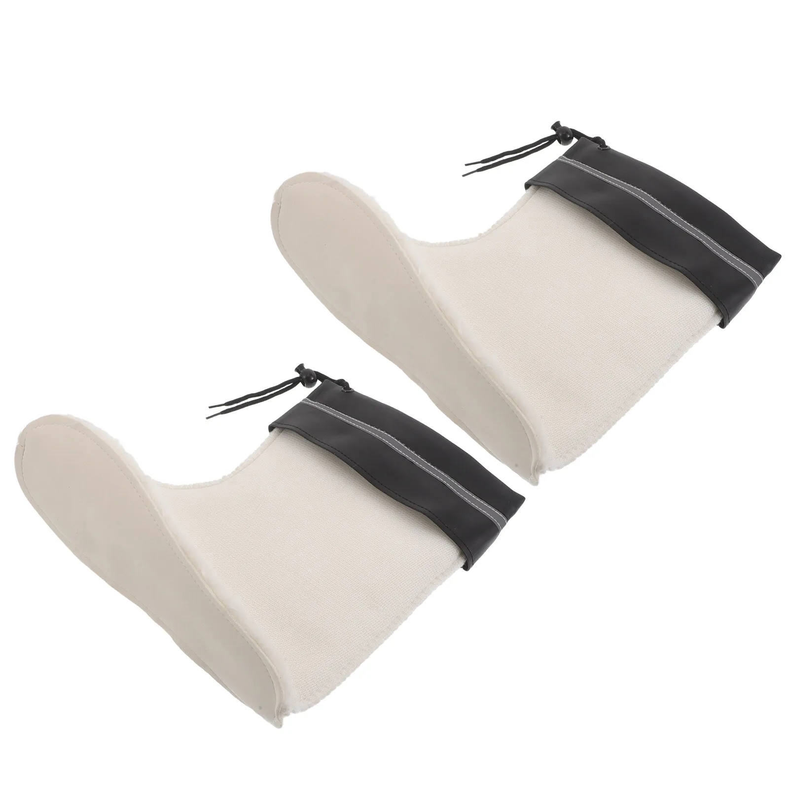 

1Pair Winter Boot Liner Socks Thick Fleece Lined Tall Cuff for Rain Boots Warm Shoe Liners for Men Women