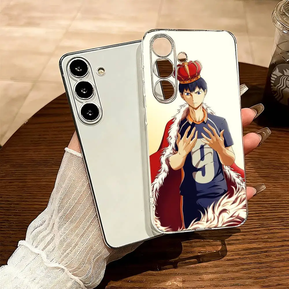

Haikyuu-u Kageyama Tobio Phone Case Transparent Silicone Soft For SamsungA10,12,20,21S,30,31,40,50,51,52,70,71