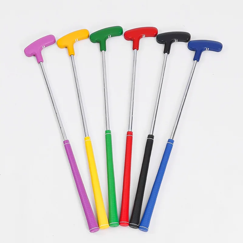 

5pcs/Double Side Golf Putter High Quality Steel Shaft Colorful Grip Rubber Head Wholesale Kids Mini Golf Putters