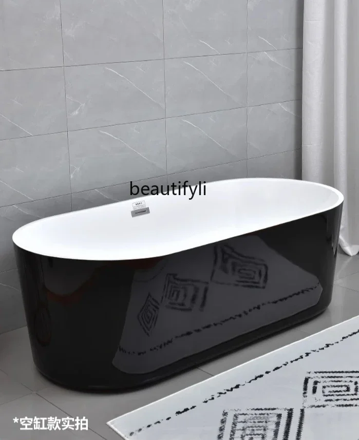 

P Acrylic bed and breakfast bathtub home bathroom color 1.2-1 meter bathtub
