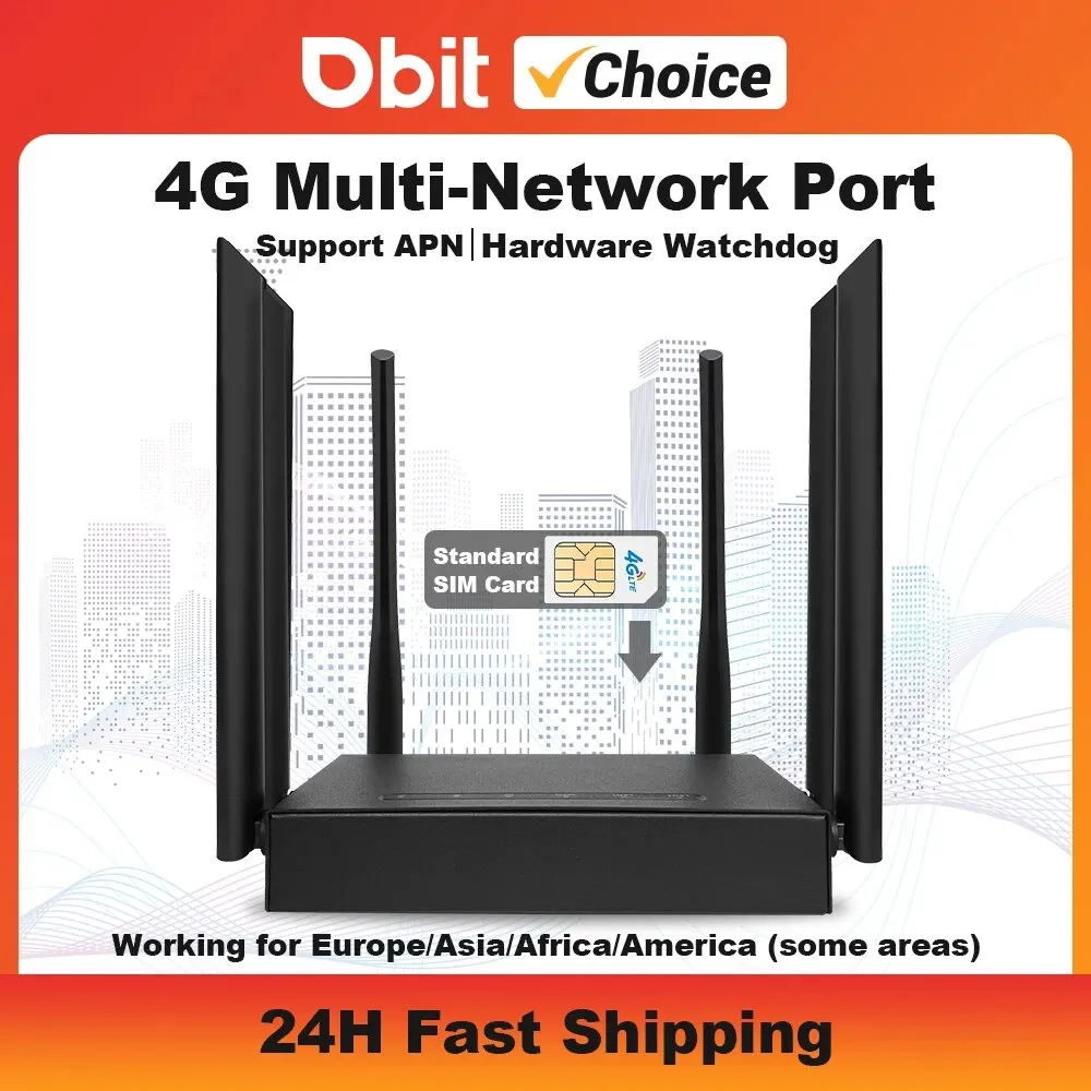 DBIT4G Wifi Router Industrial Grade LET Router Supports VPN Watchdog SIM Card 4G Broadband Automatic Switching