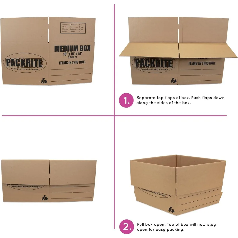 Complete Dorm Room Moving Kit: 12 Assorted Size Boxes, Packing Tape, Bubble Wrap, Markers for Efficient Relocation