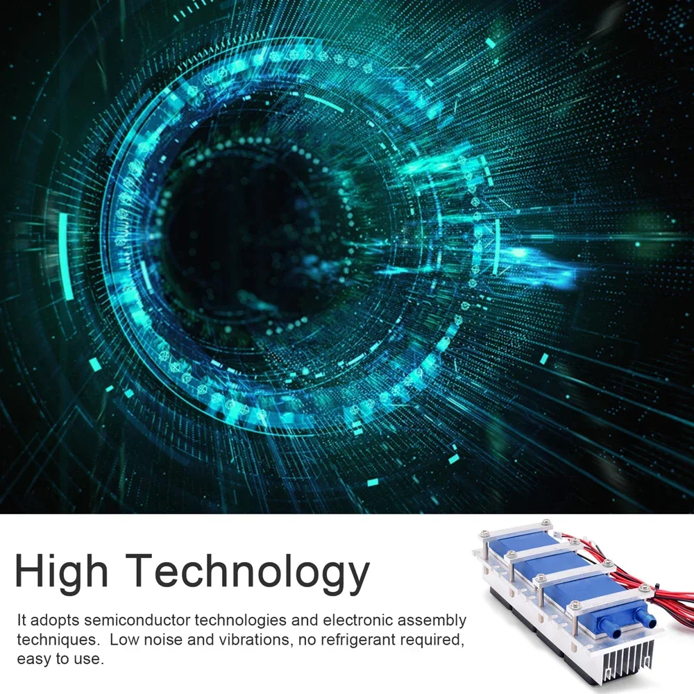 

288W 12VDC 30A Thermoelectric Peltier Cooler Refrigeration System DIY Kit for Air Conditioning Fan Semiconductor Cooling