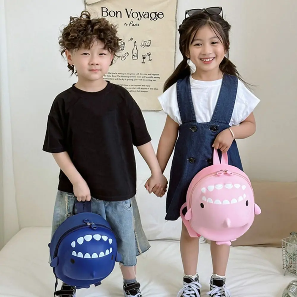 Multipurpose Cute Toddler Backpack Creative 3D Mini Cartoon Schoolbag Adjustable Shark Shaped Shark Backpack Teenagers