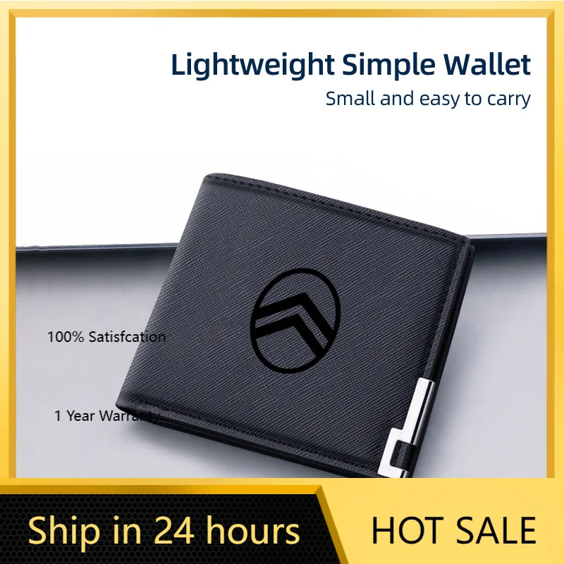 

2026 Hot Car Sticker Car Wallet Coin Purse Short Card Clip Storage Bag For Citroen C4 C1 C2 Berlingo Celysee Cactus Picasso Airc