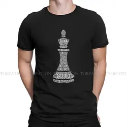 Chess Word Cotton T Shirt Harajuku Gothic Men's Tshirt O-Neck Men Clothes