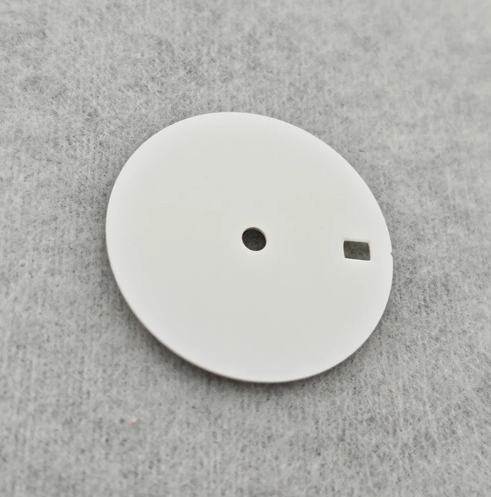 맞춤형 로고 시계 다이얼, NH35 다이얼, 싱글 캘린더 다이얼, 화이트 다이얼, 시계 액세서리, NH35/NH36 무브먼트에 적합, 28.5mm