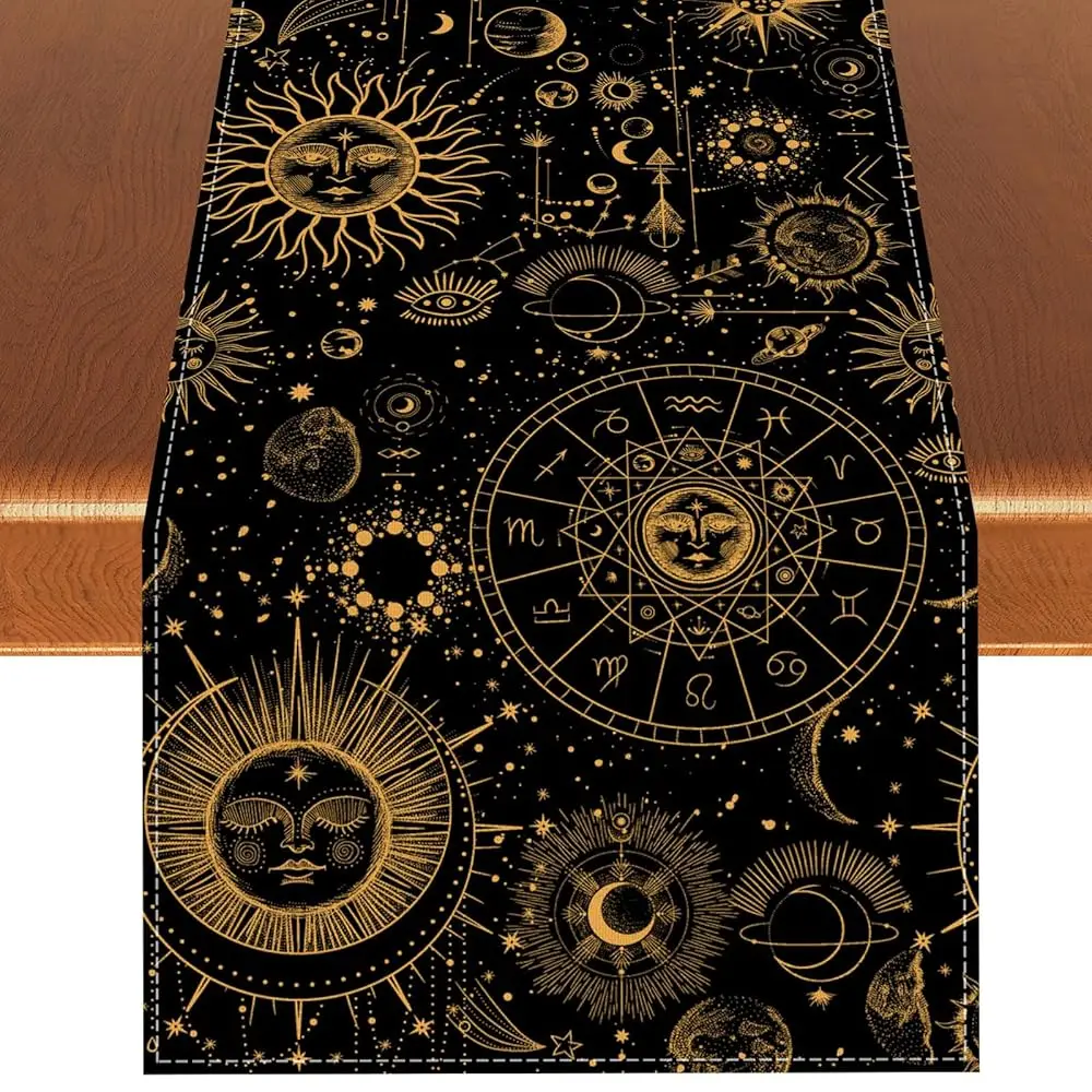 

Декорации для досок Уиджа, скатерти для стола Уиджа, астрологический декор, оккультная скатерть с луной, украшения и принадлежности Уиджа для дома