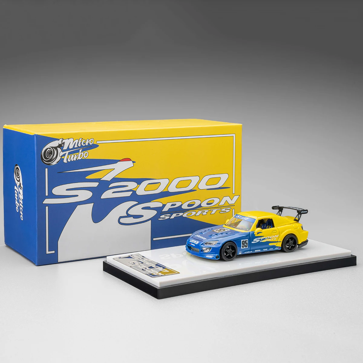 Micro Turbo 1:64 Honda S2000 Spoon Sports Alloy Diecast Model Car Collectible Gift