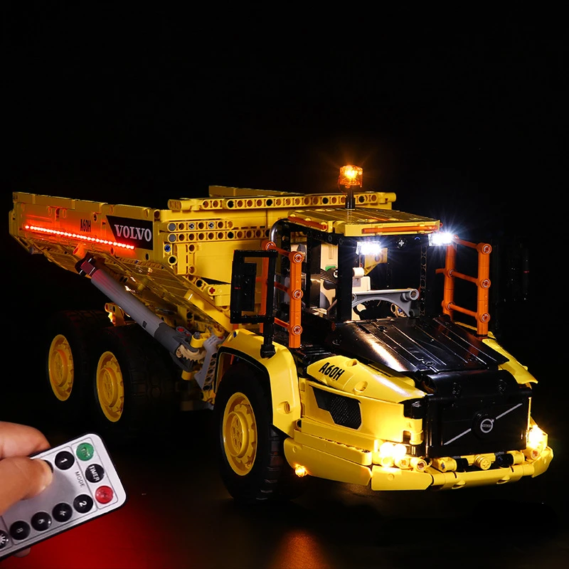 No Building Blocks Lamp Lighting for 6x6 Volvo Articulated Hauler 42114 DIY Toys Gift Only Lighting Set