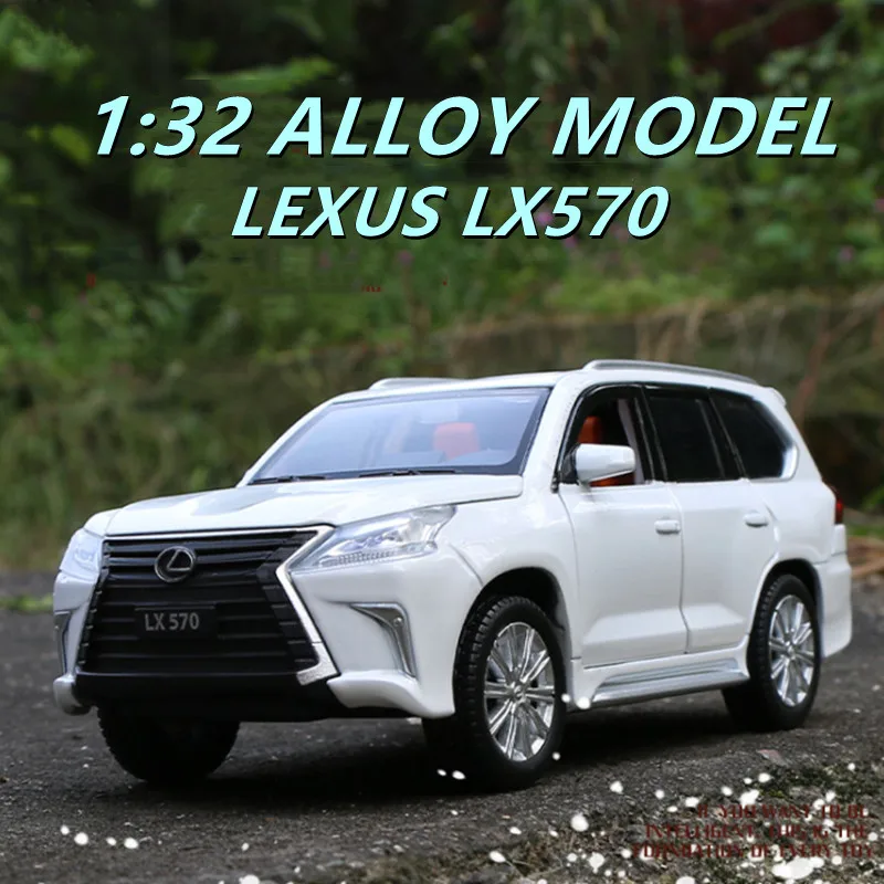 

1:32 LEXUS LX570 SUV Alloy Car Model Diecasts Simulation Metal Toy Vehicles Car Model Sound Light Collection Childrens Toy Gift