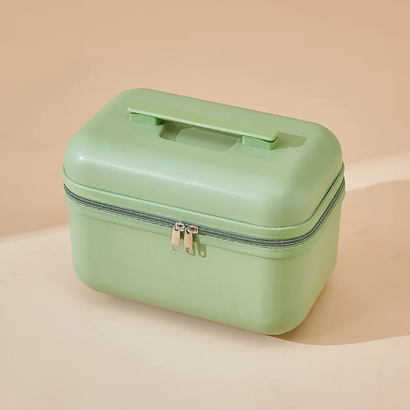 14 Inch Handheld Zipper Luggage ABS Waterproof Travel Suitcases Portable Mini Luggage Storage Boxes Makeup Suitcase Kids Luggage