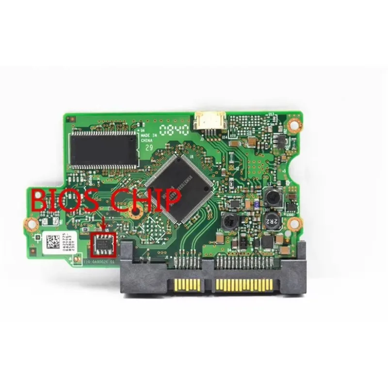 Hitachi HDD PCB / 110 0A90026 01 , 220 0A90026 01 /IC: 0A55895 , 0A53129 /Stickers:0A29738,0A29778,0A29734, 0A29775,0A29740