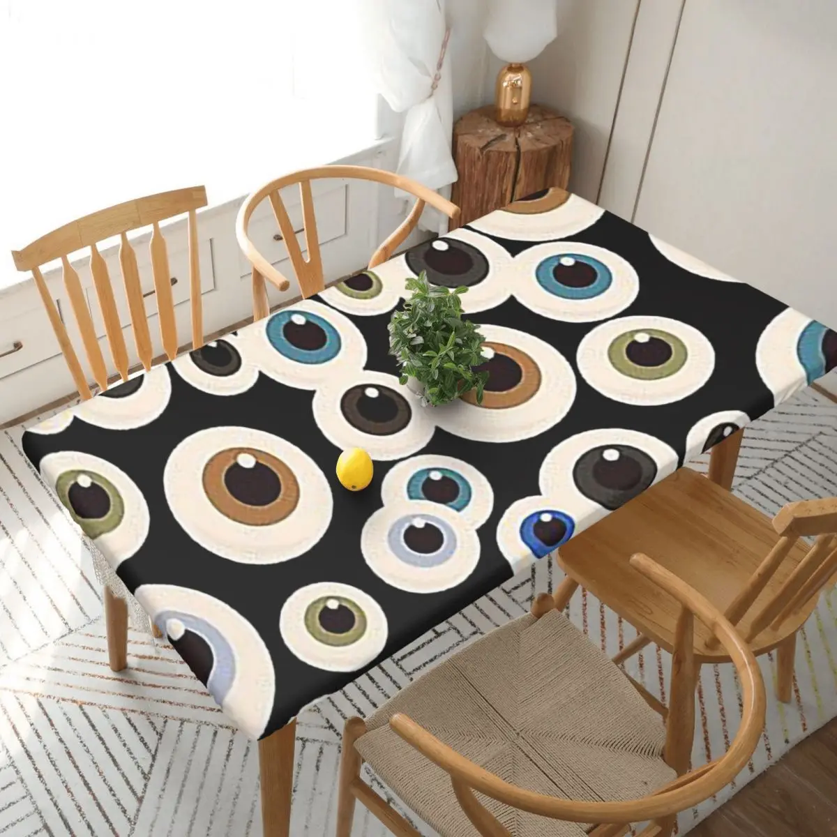 Ophthalmologist Optometrist Optometry Eye Dr Eyeballs Custom Rectangular Tablecloth Table Cover for Festival Party Table Cloth