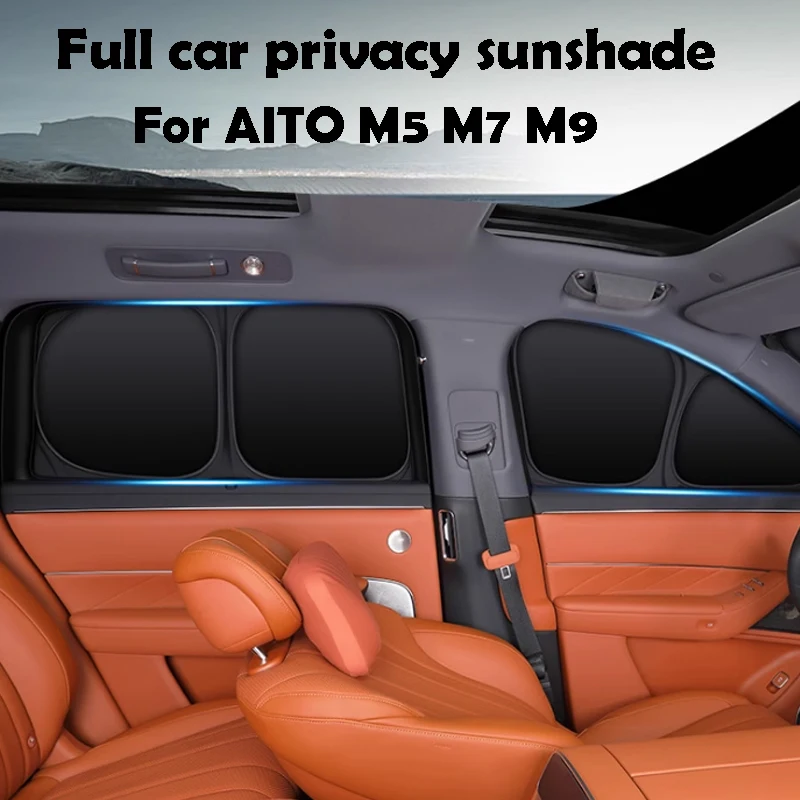 

For AITO M5 M7 M9 2024 2025 Full car privacy sunshade Sun protection and heat insulation Car accessories