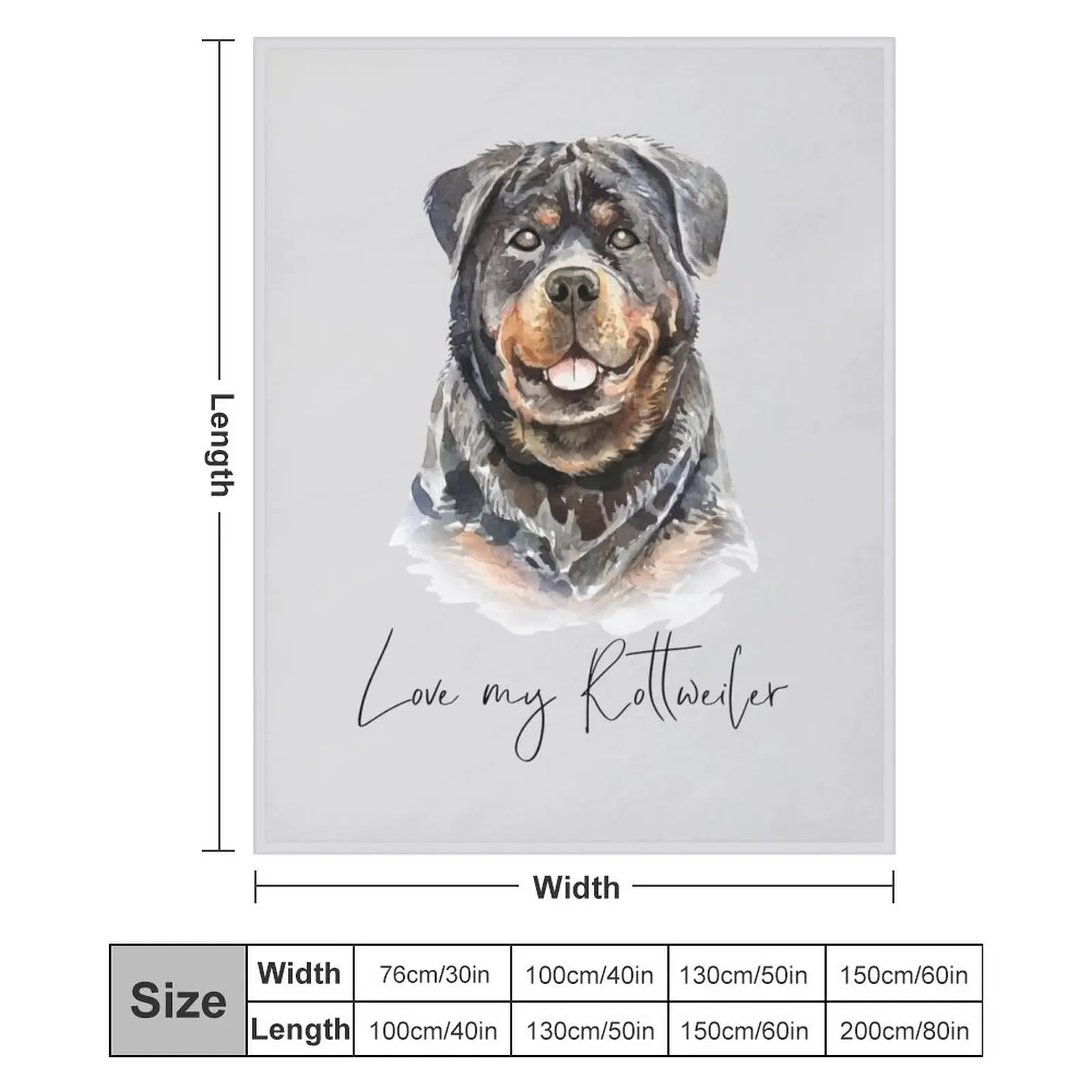 Love my Rottweiler. Dogs lovers gifts. Throw Blanket Furry decorative Designers bed plaid Blankets