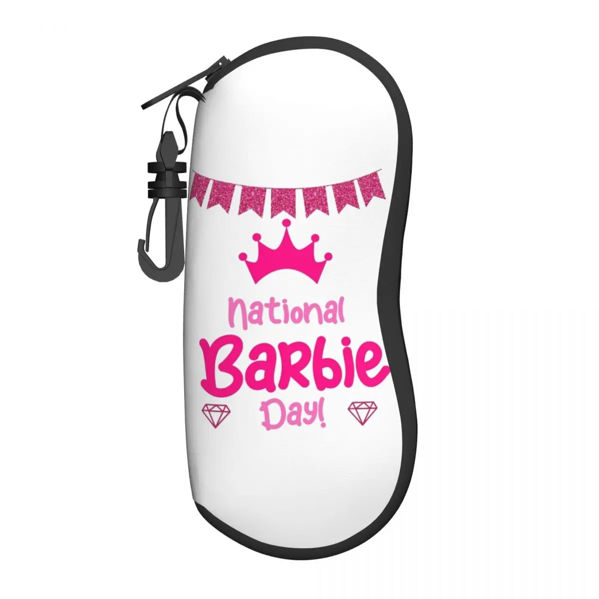 Cute Pink Barbie Princess Glasses Case Printing Eyewear Protector Anti-Pressure Glasses Box