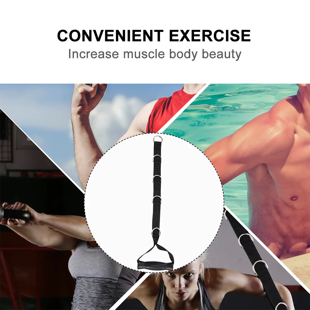 2 Pcs Bicep Train Pull Strap Fitness Band Equipment Exercise Rope Handle Gym Resistance Oxford Cloth