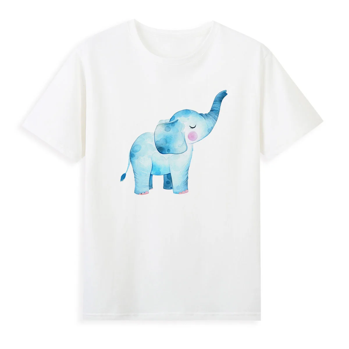 Ink Painting Elephant T-shirt Cool Summer Women Tees Hot Sale Brand Shirt Fashion Tops