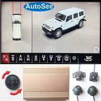 for Hummer car 360 degree camera 3D bird eye Panoramic view front rear side mirror cam Surround parking reverse 4K dash system