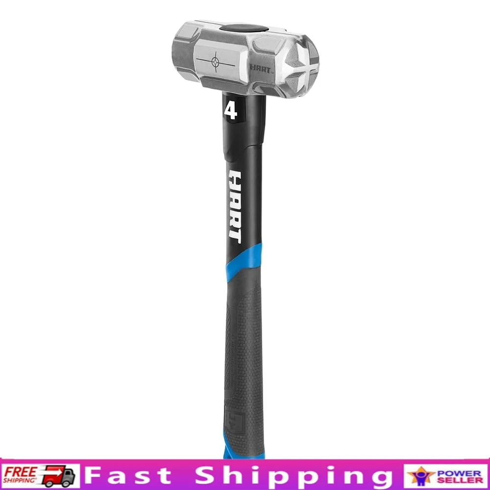 

Кувалда 4 фунта, ручка из стекловолокна, PowerStrike, сторона лица, сверхмощный инструмент, эргономичная ручка, снижение вибрации, легкое хранение