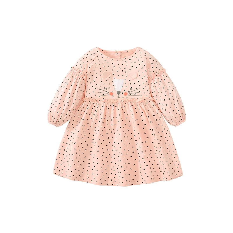 

New Girls Dress Autumn Long Sleeve Children's Princess Dress Cotton Casual Children's Dress