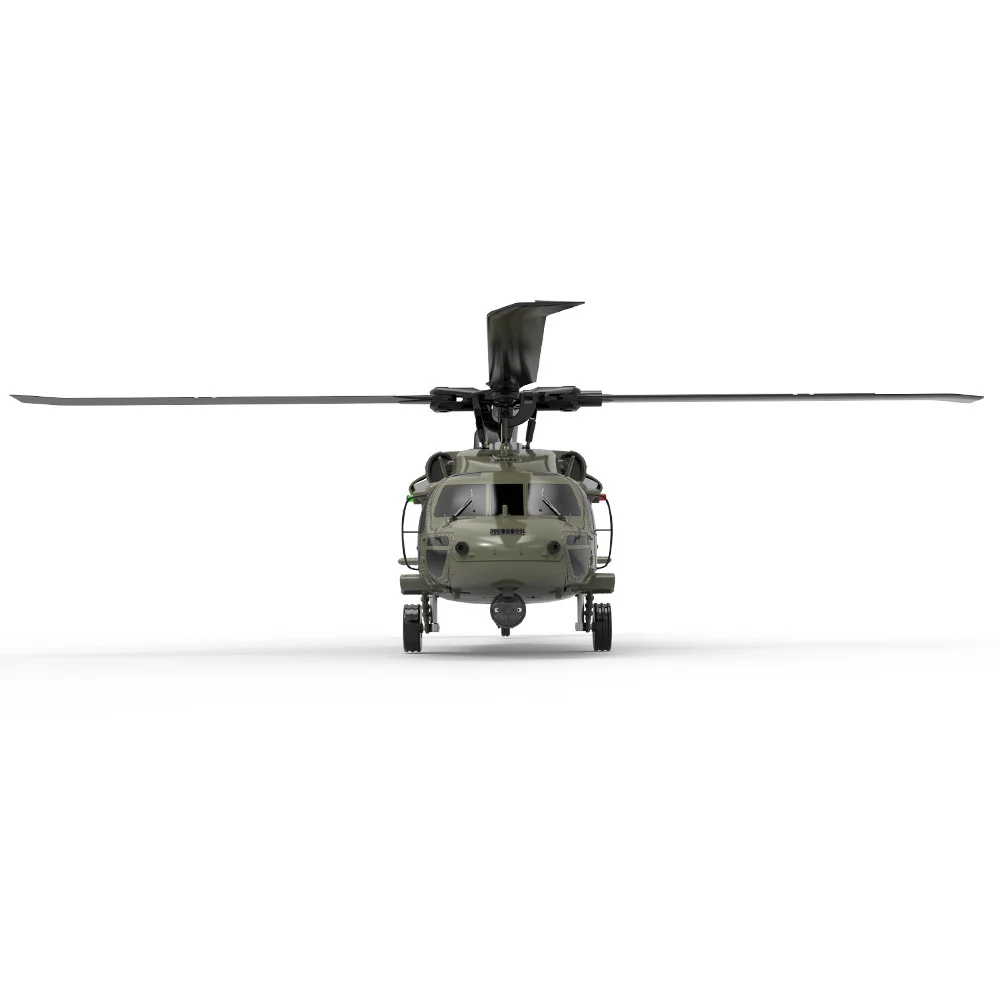 Flytec F09 2.4G 6CH 3D 6G Systeem Dubbele Borstelloze Direct Drive Motor 1/47 Grote Flybarless RC Helicopter