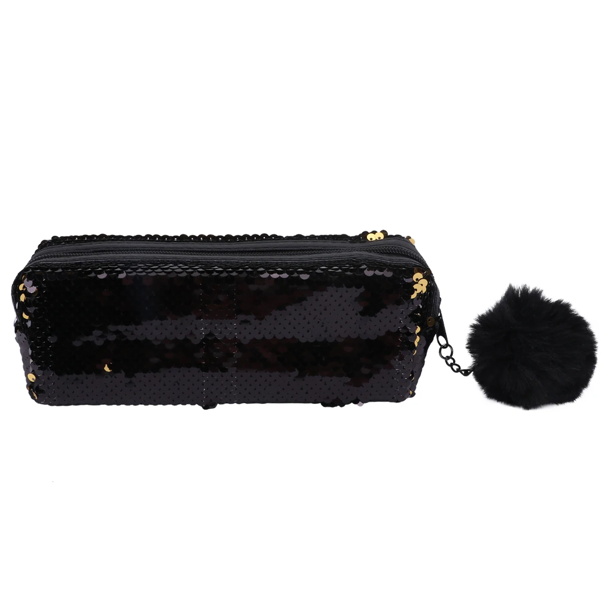 

Sequin Pencil Pouch Mermaid Style Glitter Zipper Bag Stationery Storage Bag Material Individual Compartments