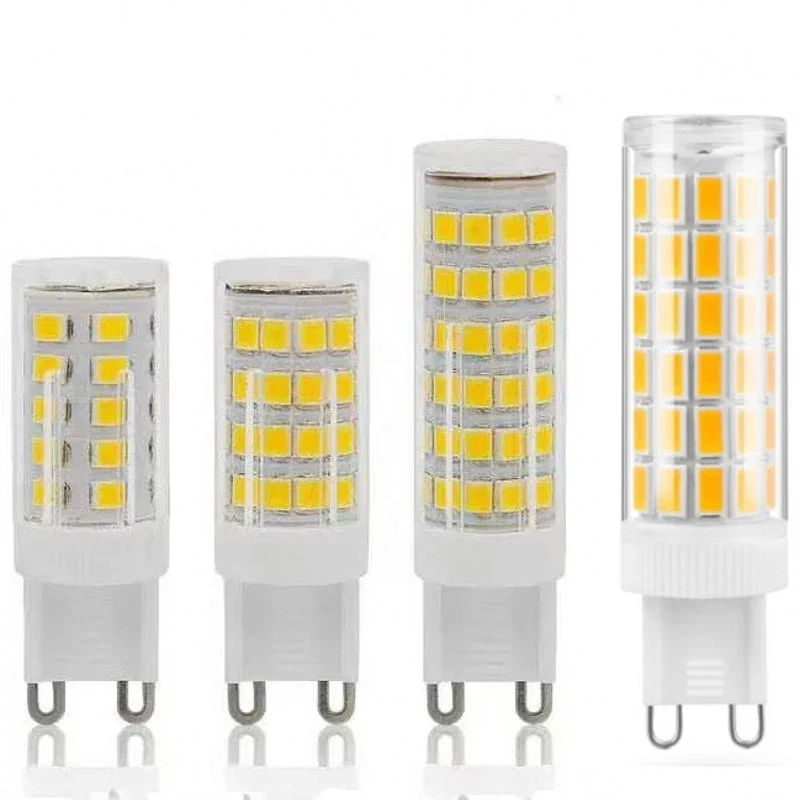 10pcs/lot LED Bulb 5W 7W 9W 12W G4 G9 E14 LED Lamp AC 220V LED Corn Bulb SMD2835 360 Beam Angle Replace Halogen Chandelier Light