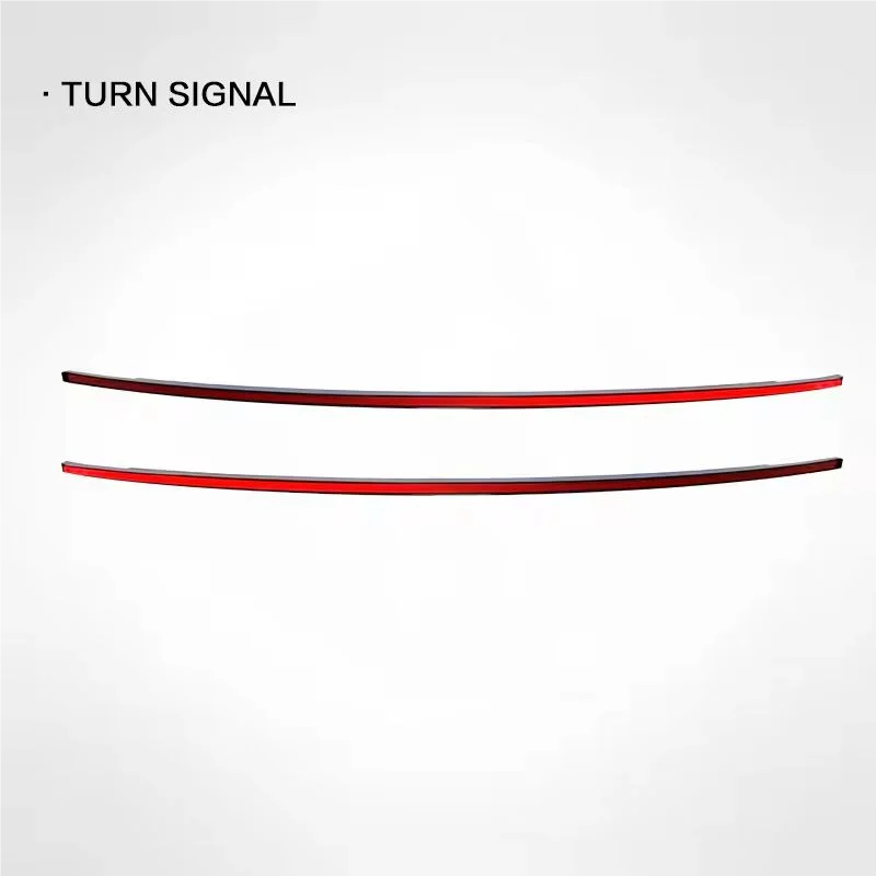 ل تسلا نموذج 3 2024 من خلال الضوء الخلفي المتدفقة الديناميكية بدوره الفرامل الخلفية الذيل إضاءة صندوق السيارة بار ملحقات مصابيح السيارات