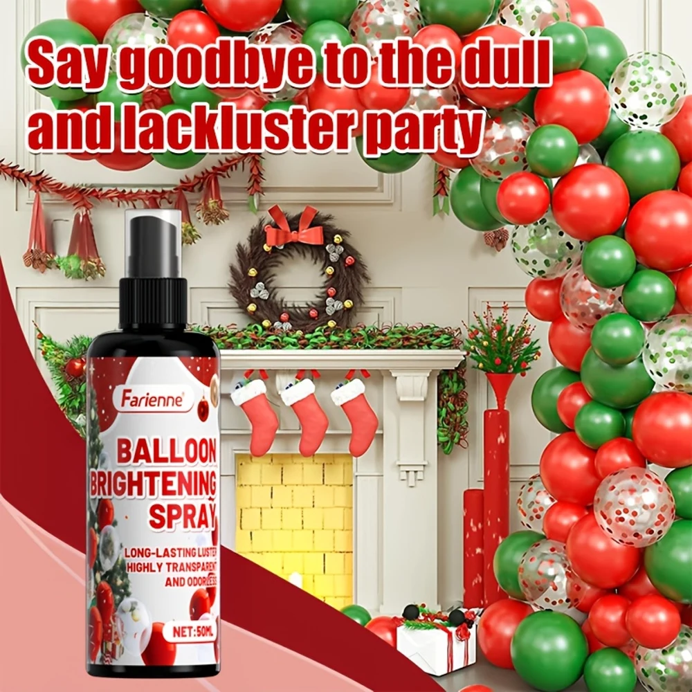 

FARIENNE Christmas Tree, Lights & Balloon Sparkle Spray - Instant Polish for Balloons & Lights, No Electricity Needed, Perfect f