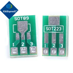 10piece SOT89 to DIP SOT223 to DIP adapter board 1.5mm pitch pin spacing SMD universal board
