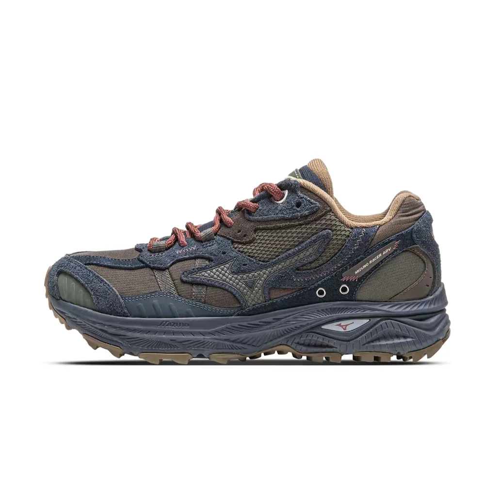 Mizuno Racer ADV Unisex Low-Top Outdoor Running Shoes  Thick Sole, Non-Slip, Durable, Breathable & Comfortable D1GH241212