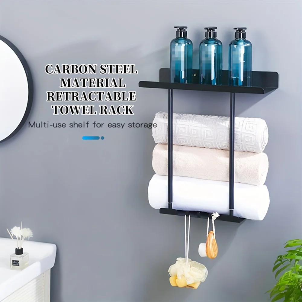 

Multi layer towel rack in bathroom, floor standing towel storage rack in bathroom, clothing sorting and storage rack