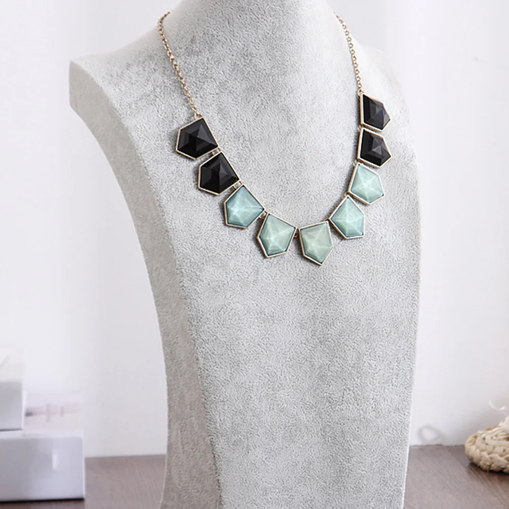 

Jewelry Display Rack Bust Sculpture Design For Necklace Earrings Organizer Stand Decorative Prop Display Holder