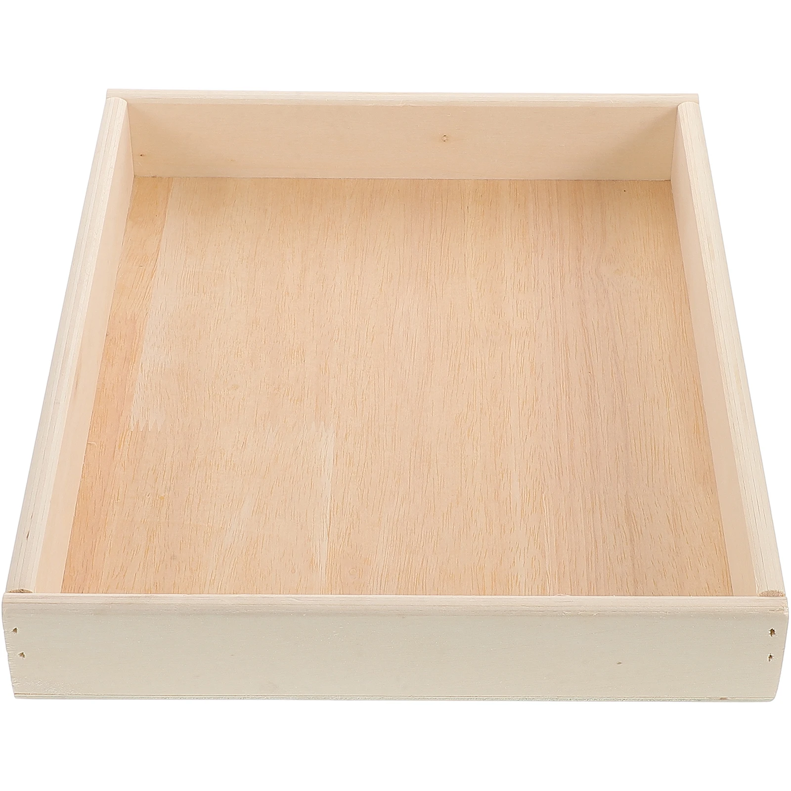 

1 шт. деревянный поднос с гладкой отделкой, прямоугольный сортировочный поднос для детей, стеллаж для хранения деталей головоломки, штабелируемый аксессуар для головоломки для квартиры