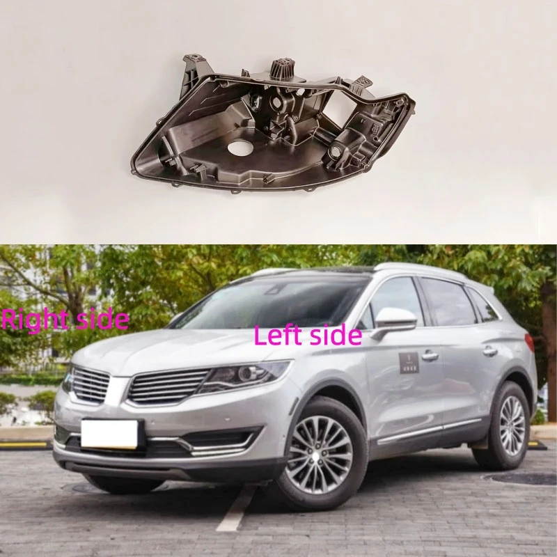 For Lincoln MKX 2015 2016 2017 2018 Headlamp Base Headlight Rear shell Replace Headlight House Black rear shell