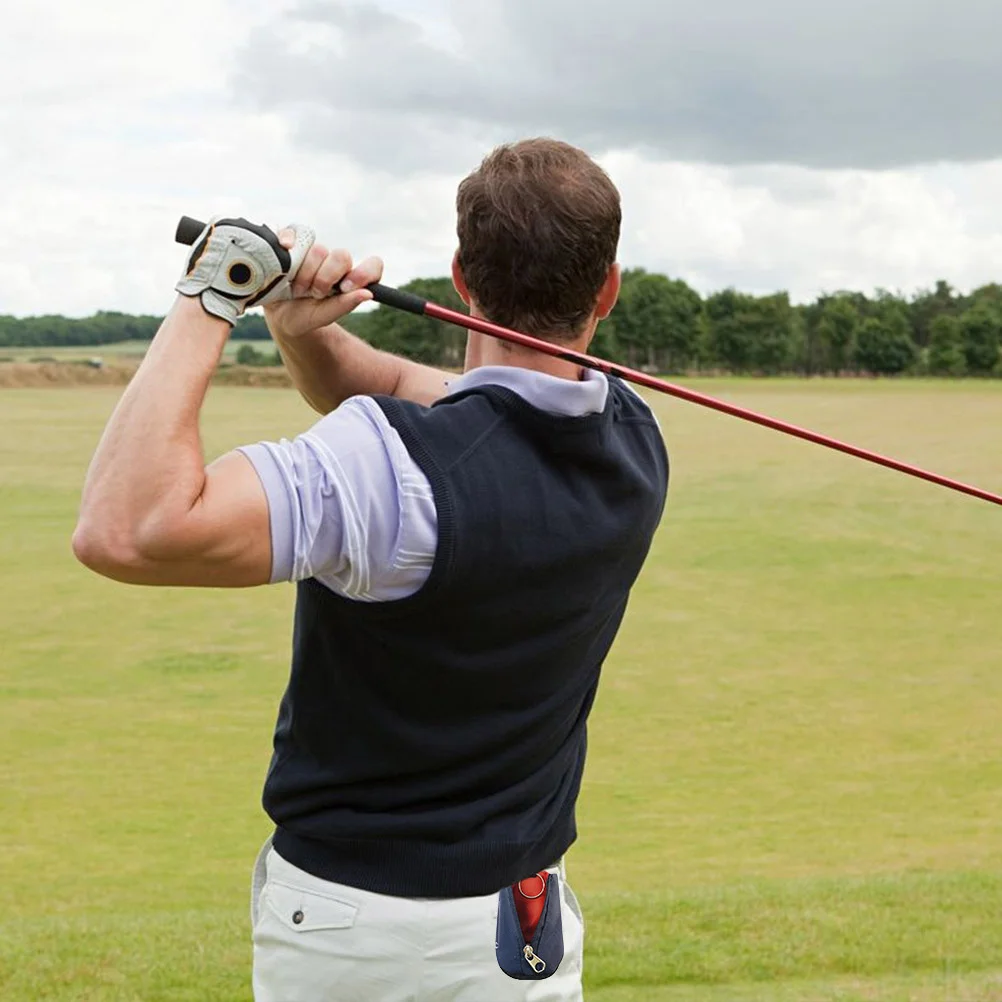 قطعة واحدة من حقيبة خصر الجولف، قماش تنظيف الكرة، مادة ممتازة، متينة وقابلة لإعادة الاستخدام، سهلة التنظيف، حقيبة جيب صغيرة محمولة خفيفة الوزن