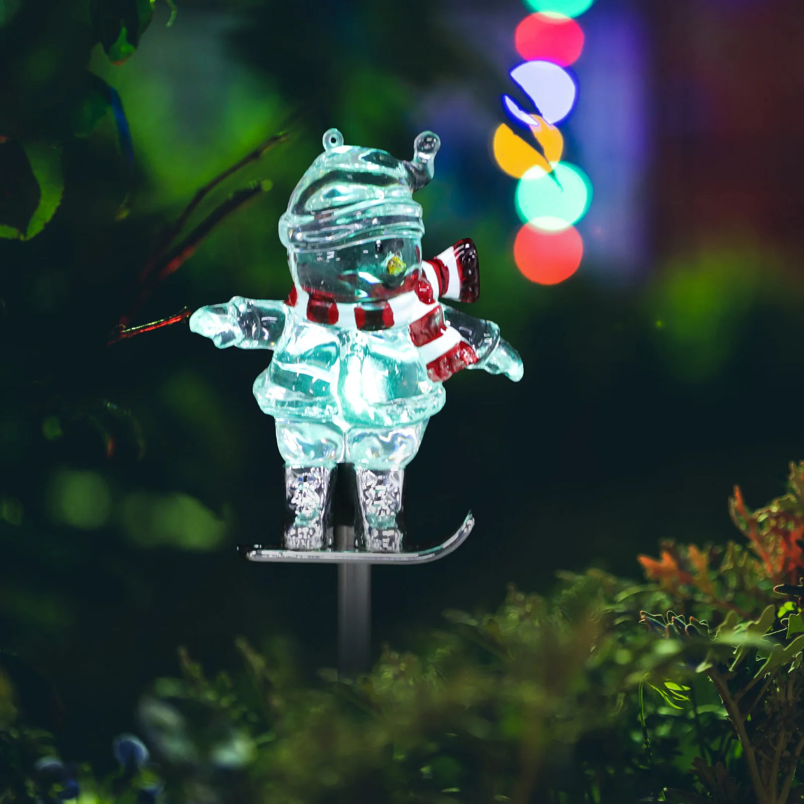

Solar Snowman Decoration Garden Light Stick Driveway Patio Lawn Christmas Outdoor Lighting Energy Saving Holiday Lights Solar