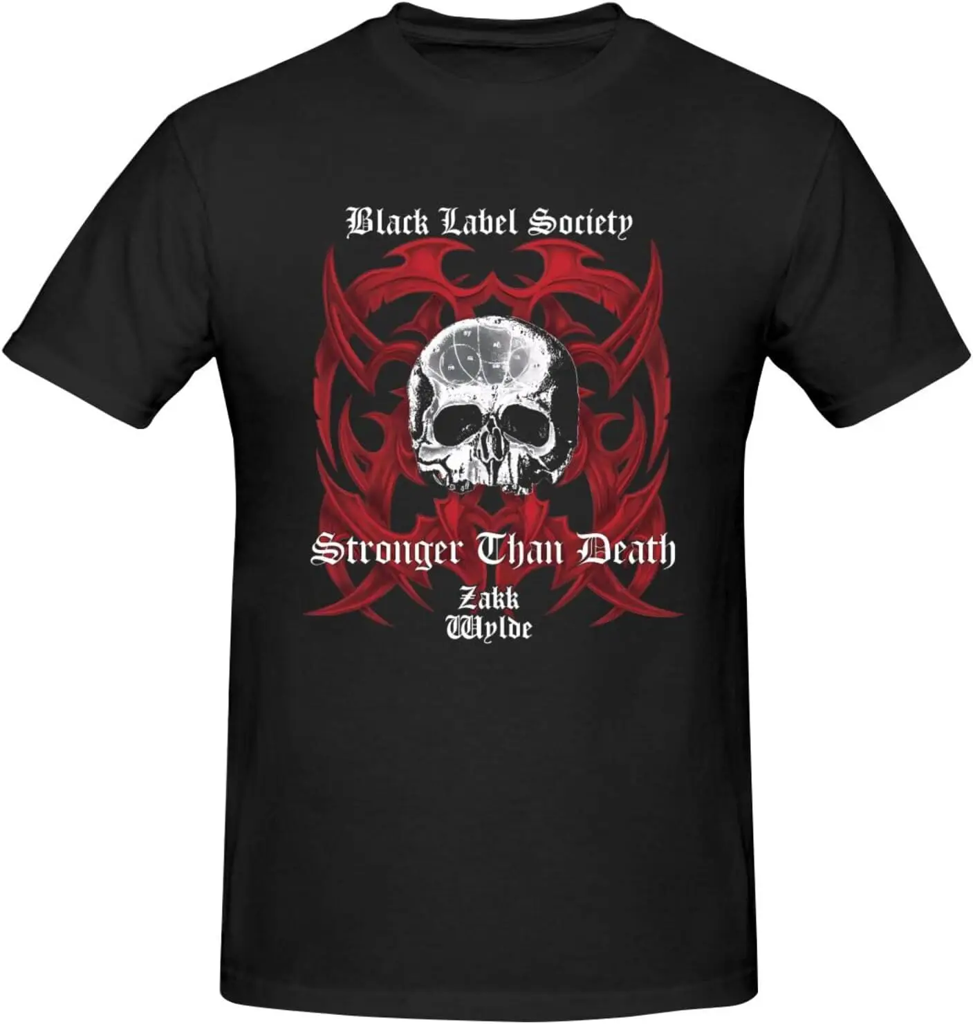 Black Label Music Society Men's T-Shirts Casual Comfortable Design Graphic Crew Neck Short Sleeve Top Black