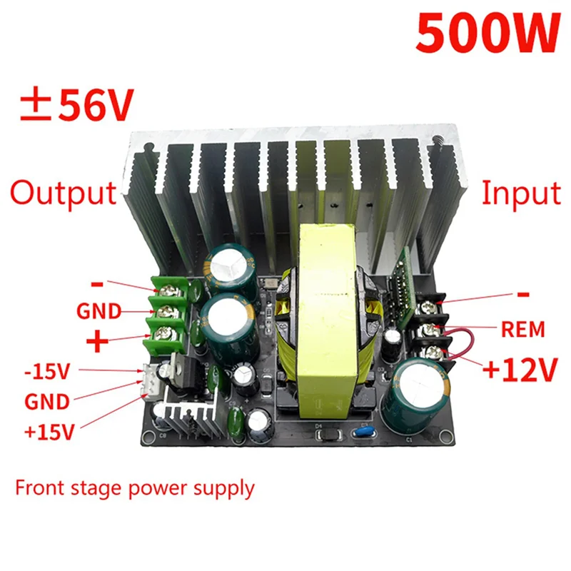 JABS-2X تيار مستمر 12 فولت إلى الإيجابية والسلبية 56 فولت المزدوج إمدادات الطاقة ل IRS2092 رقاقة عالية مكبر كهربائي دفعة مجلس الطاقة