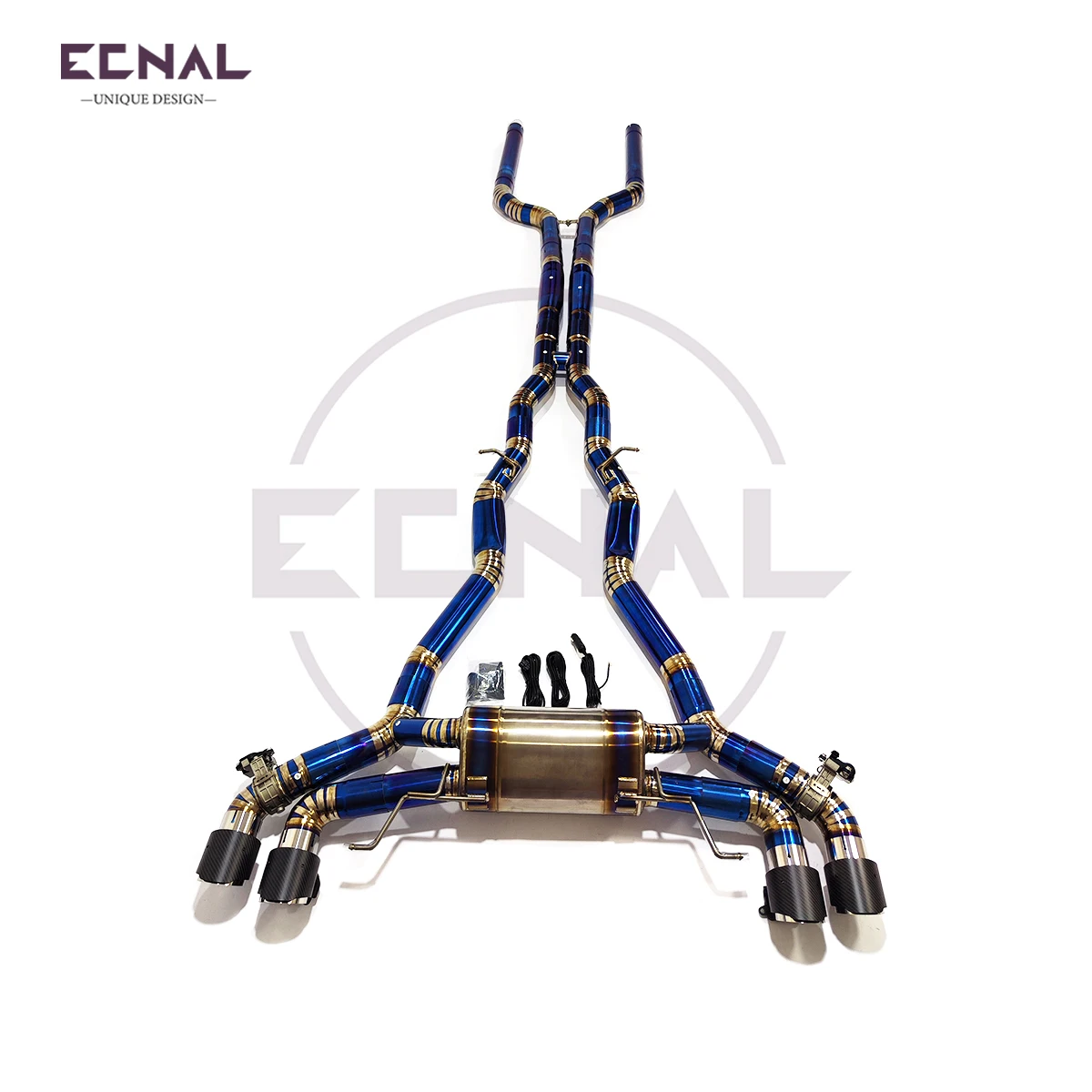 

Выхлопная система Ecnal Exhaust Valved Catback для BMW M5 F90 V8 4.4T 2017-2023 из титанового сплава TC4 с клапаном и глушителем