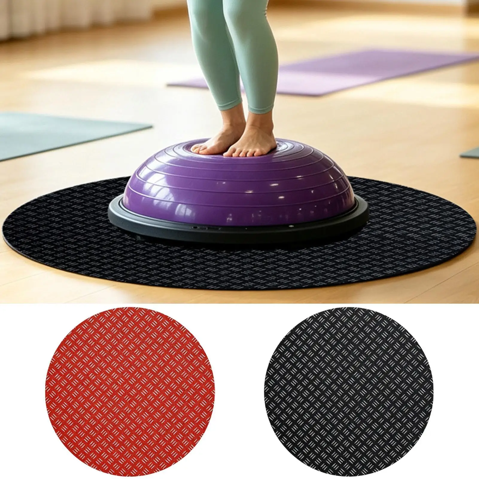 Balance Ball Mat Anti Slip Shock Absorbing Soundproof Double Sided Stability Exercise Yoga Training Equipment Protection Pad