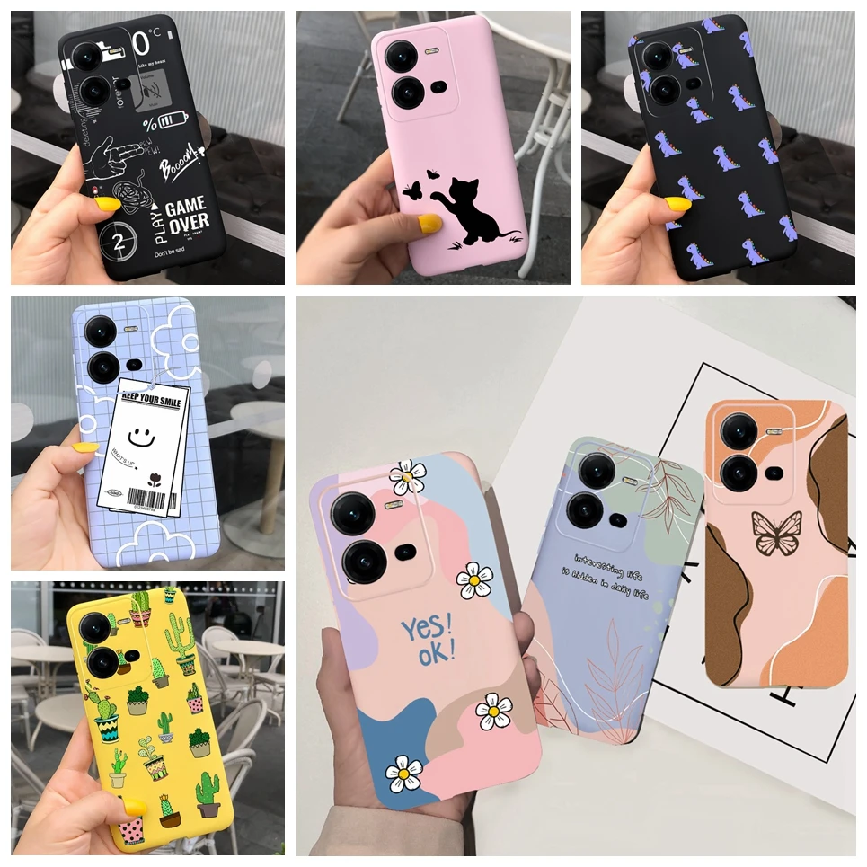 For Vivo X80 Lite Case Vivo X80Lite Cover Cases Shockproof Soft TPU Liquid Silicone Phone Back Coque Vivo X 80 Lite 5G 6.44